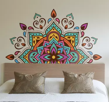 Aufkleber Mandala bunt geometrisch - TenStickers