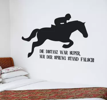 Wandtattoo Springreiten - TenStickers