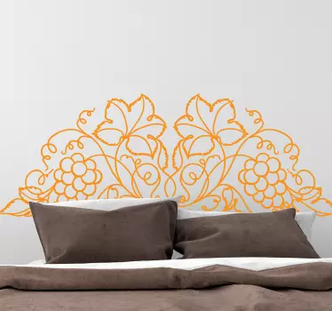 Wandtattoo Pflanze Blatt rebe kopfteil - TenStickers