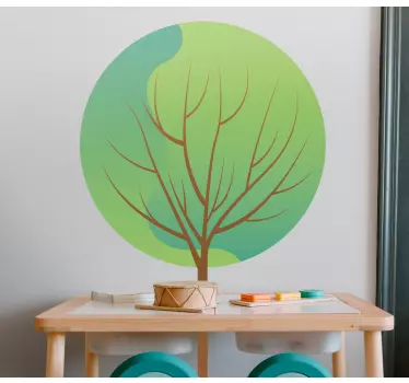 Wandtattoo pflanzen abstraktes baum-motiv - TenStickers