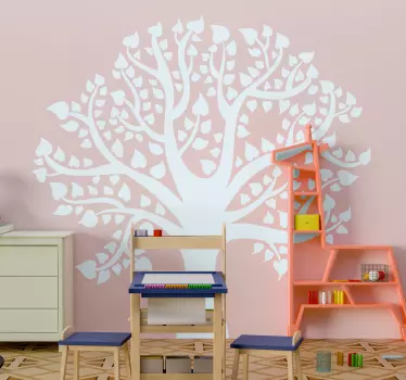 Wandtattoo pflanzen blätterbaum silhouette - TenStickers