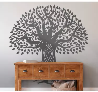 Wandtattoo pflanzen dekorative baum-silhouette - TenStickers