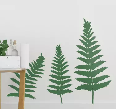 Wandtattoo pflanzen fernbotanische silhouette - TenStickers