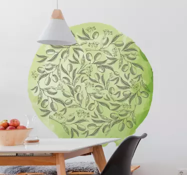 Wandtattoo pflanzen florale blätterdarstellung - TenStickers