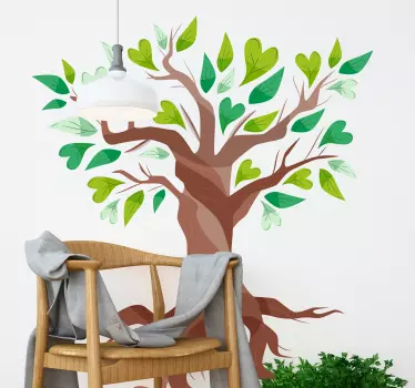 Wandtattoo pflanzen herzblattbaum - TenStickers