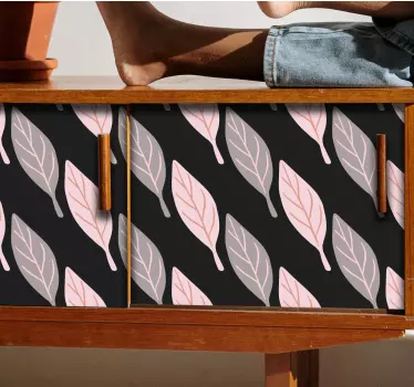 Wandtattoo pflanzen im stilvollen blattmuster - TenStickers