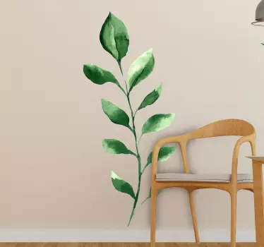 Wandtattoo pflanzen mit blattstängel-dekoration - TenStickers