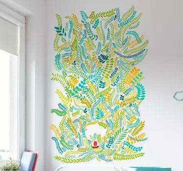 Wandtattoo Pflanzen üppiges blattarrangement - TenStickers