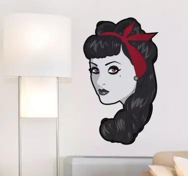 Wandtattoo pinup zombie - TenStickers