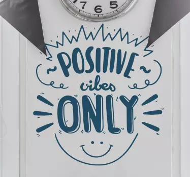 Wandtattoo positive Vibes only - TenStickers