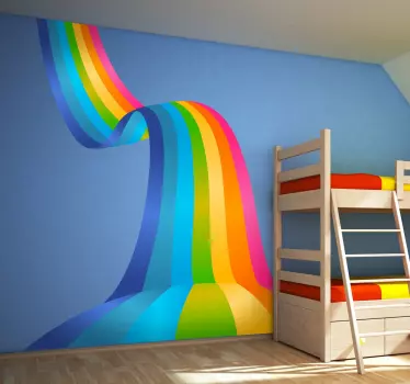 Regenbogenstraße Wandtattoo Jugendzimmer - TenStickers
