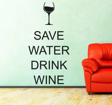 Wandtattoo save water - TenStickers