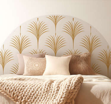Wandtattoo Schlafzimmer goldene fächerpalmen - TenStickers