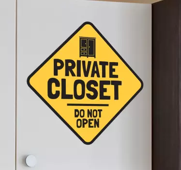 Wandtattoo Schlafzimmer privater Kleiderschrank - TenStickers