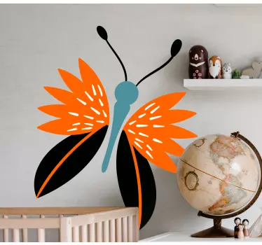 Wandtattoo schmetterling bunter akzent - TenStickers