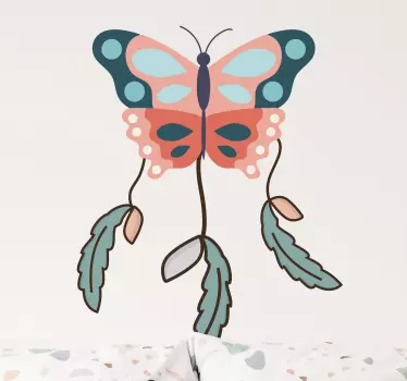 Wandtattoo schmetterling farbenfrohes design - TenStickers