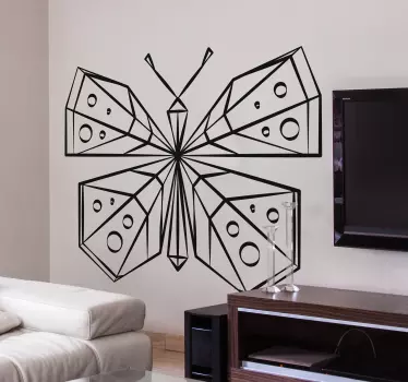 Wandtattoo Schmetterling geometrische schmetterlingsform - TenStickers