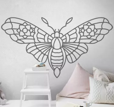 Wandtattoo Schmetterling kompliziertes schmetterlingsdesign - TenStickers