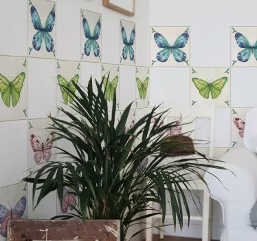 Wandtattoo schmetterling lebendige schmetterlingsdesigns - TenStickers
