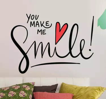 Wandtattoo Smile - TenStickers