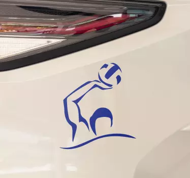 Wandtattoo Sport Wasserball-spieler-silhouette - TenStickers