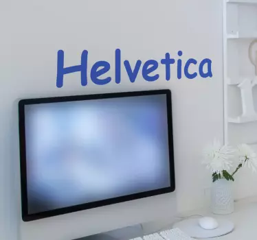 Wandspruch helvetica-schriftdarstellung - TenStickers