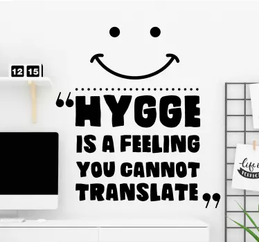 Wandspruch du kannst hygge nicht übersetzen - TenStickers