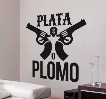 Wandtattoo Spruch Pablo Escobar - TenStickers