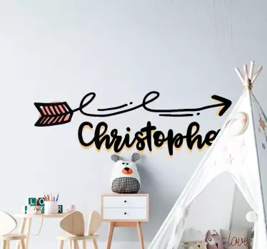 Wandspruch pfeilnamendesign - TenStickers