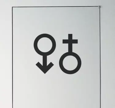 Wandtattoo Symbol männlich weiblich - TenStickers