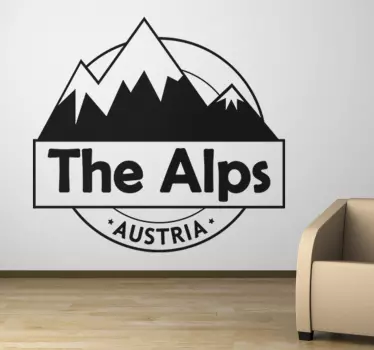 Wandtattoo The Alps - TenStickers