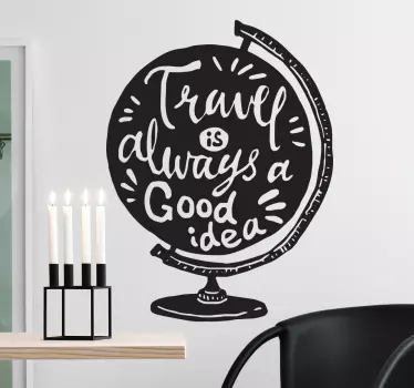 Wandtattoo Travel is a good Idea - TenStickers