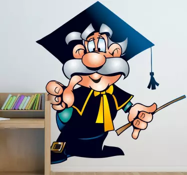 Wandtattoo verrückter Professor - TenStickers
