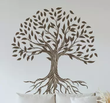 Wandtattoo Wald Baum des lebens vintage Hintergrund - TenStickers