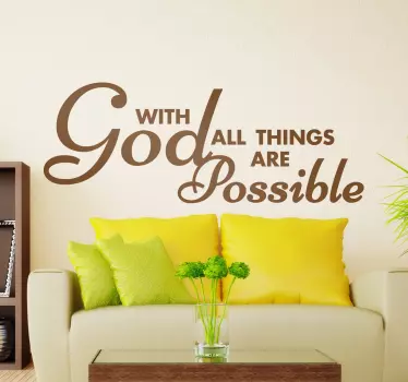 Wandtattoo with god all things - TenStickers