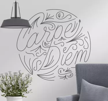 Text Aufkleber Carpe Diem Verzierung - TenStickers
