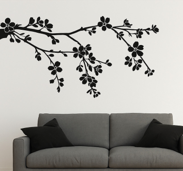 Wandtattoo Wohnzimmer schwarzer ast - TenStickers