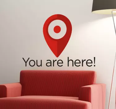 Wandtattoo you are here - TenStickers