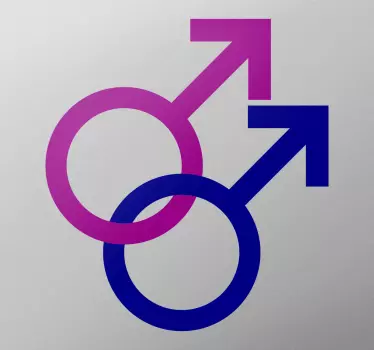 Wandtattoo Zeichen für Schwule - TenStickers