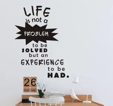 Wandtattoo Zitat Alan Watts - TenStickers