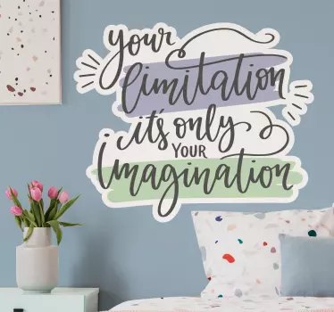 Wandtattoo zitat inspirierendes imagination zitat - TenStickers
