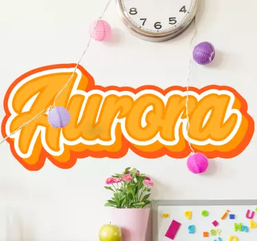 Wandtattoo Zitat benutzerdefiniertes namensdekor - TenStickers
