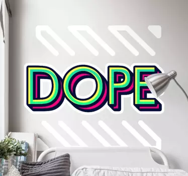 Wandtattoo Zitat buntes, lässiges zitat - TenStickers