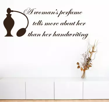 Wandtattoo Zitat Christian Dior Parfum - TenStickers