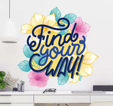 Wandtattoo Zitat finde deinen weg - TenStickers