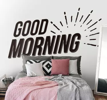 Wandtattoo zitat guten morgen - TenStickers
