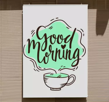 Wandtattoo Zitat guten morgen spruch - TenStickers