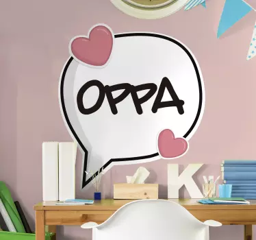 Wandtattoo zitat im oppa sprechblasen design - TenStickers
