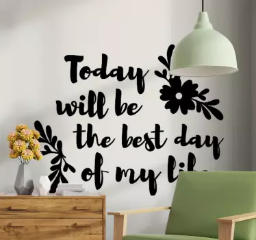 Wandtattoo zitat inspirierendes lebensmotto - TenStickers