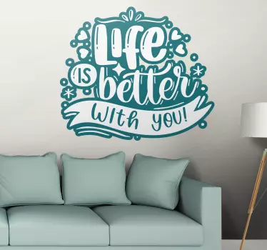 Wandtattoo Zitat inspirierendes textdesign - TenStickers